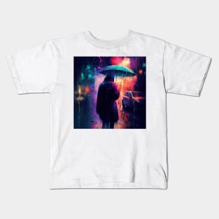 Live Life, In The Rain Kids T-Shirt